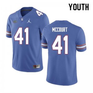 Youth Florida Gators #41 Alex McCourt NCAA Nike Royal Authentic Stitched College Football Jersey CMG1162WA